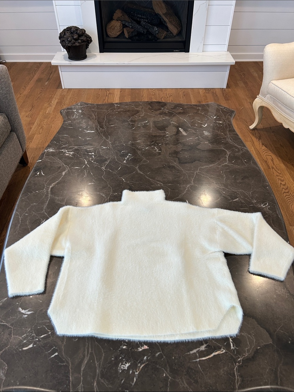 Cropped Ivory Sweater